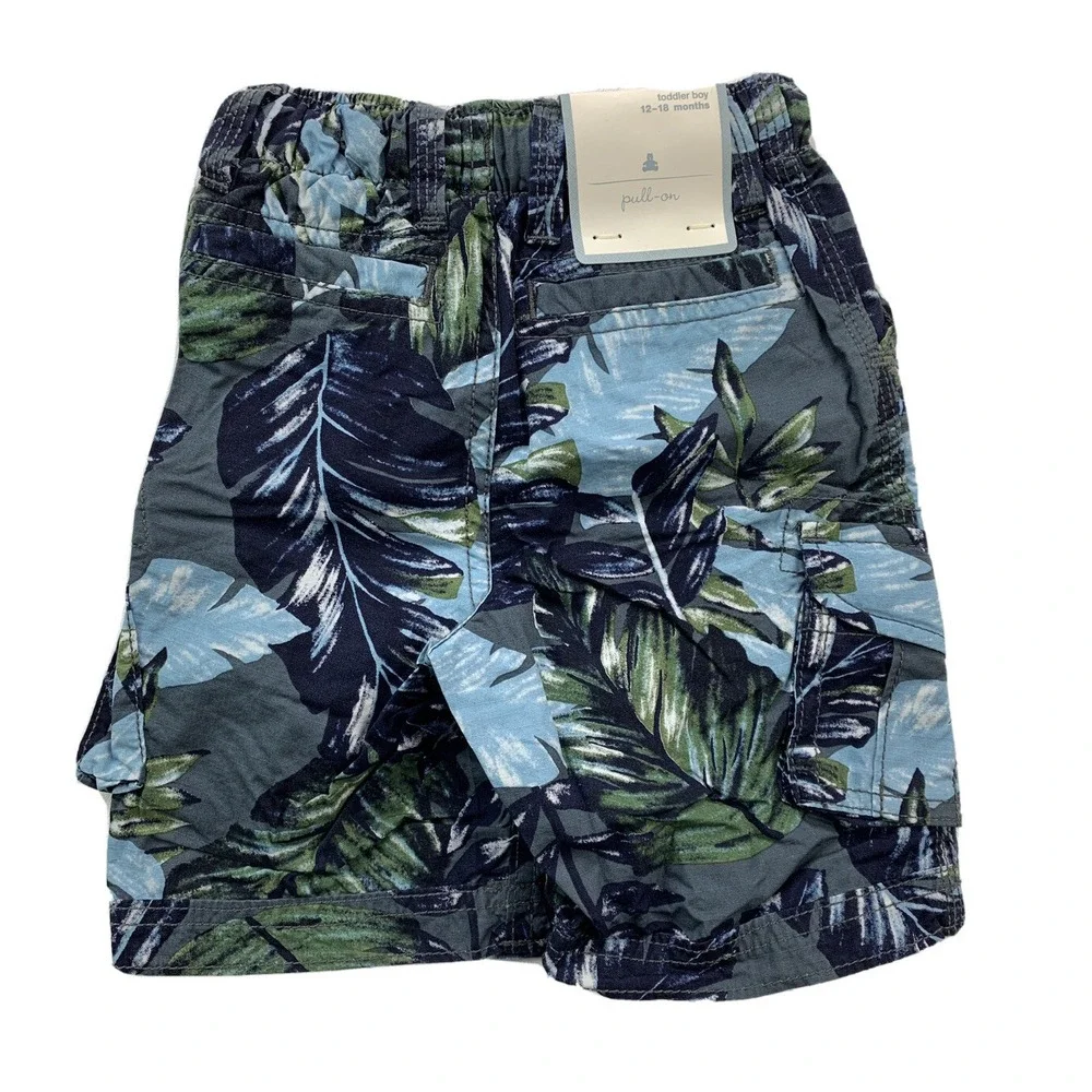 Baby Gap Toddler‎ Boy Size 12-18 Months Leaves Elastic Waist Cargo Pants NWT NEW